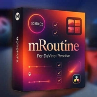达芬奇杂志风格挂件字幕文字标题转场预设插件20组 MotionVFX – mRoutine DVR